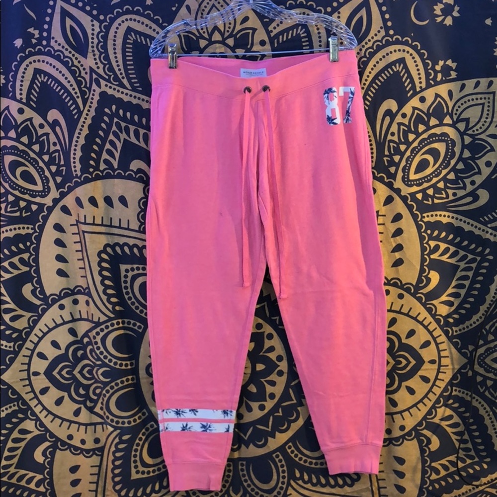 Pink sweatpants